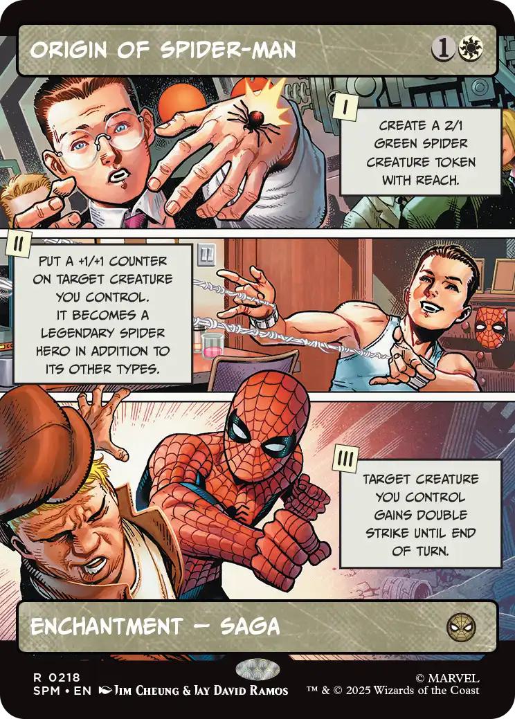 Origin of Spider-Man [218] [Borderless] [Panel] [Marvel's Spider-Man] [Non-Foil]