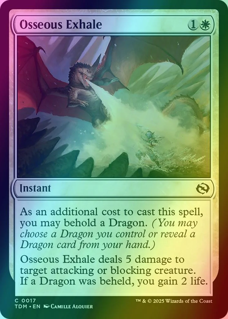 Osseous Exhale [17] [Tarkir: Dragonstorm] [Foil]