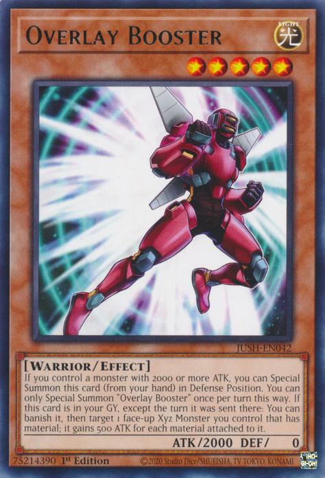 Overlay Booster - JUSH-EN042 - Rare - 1st Edition