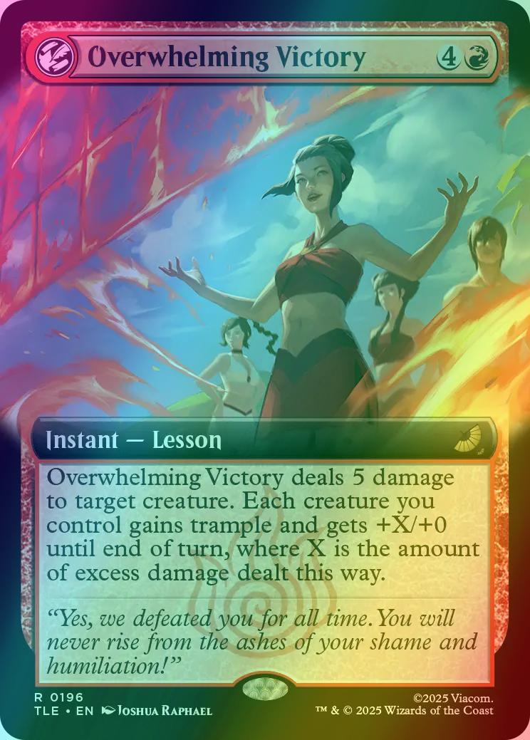 Overwhelming Victory [196] [Extended Art] [Avatar: The Last Airbender Eternal] [Foil]