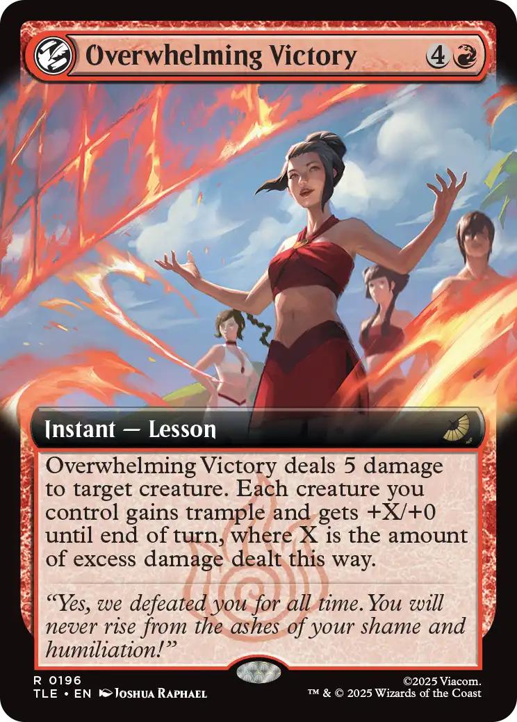 Overwhelming Victory [196] [Extended Art] [Avatar: The Last Airbender Eternal] [Non-Foil]