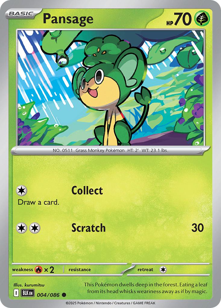 Pansage - 004/086 - Common [sv105b-004] [Non-Holo]