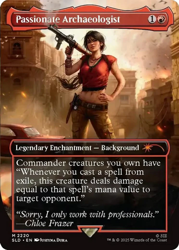 Passionate Archaeologist [2220] [Borderless] [Uncharted] [Secret Lair Drop] [Non-Foil]