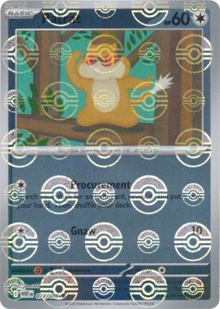 Patrat - Poké Ball Pattern - 072/086 - Common [sv105w-072] [Reverse Holo]