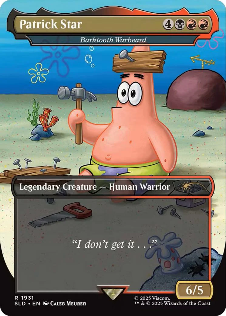 Patrick Star - Barktooth Warbeard [1931] [Borderless] [SpongeBob: Legends] [Secret Lair Drop] [Non-Foil]
