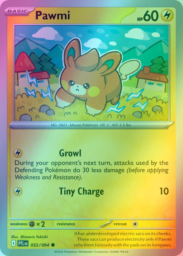 Pawmi - 032/094 - Common [me02-032] [Reverse Holo]