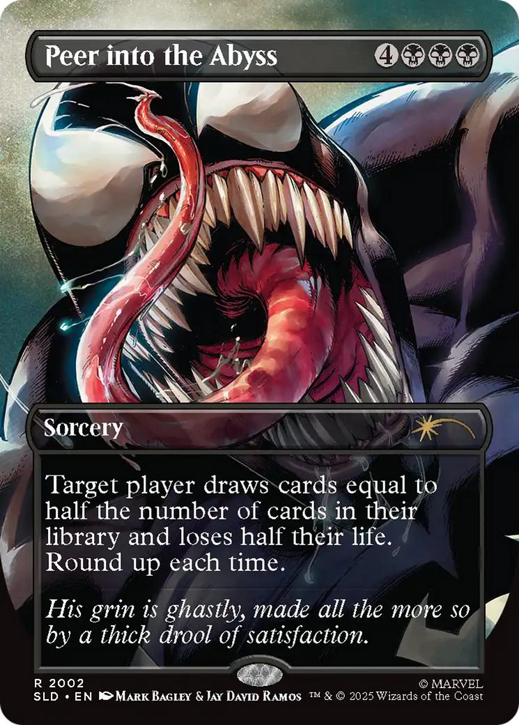 Peer into the Abyss [2002] [Borderless] [Spider-Man: Venom Unleashed (Colors)] [Secret Lair Drop] [Non-Foil]