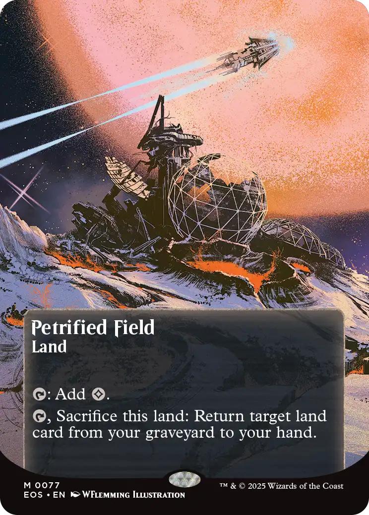 Petrified Field [77] [Borderless] [Poster] [Edge of Eternities: Stellar Sights] [Non-Foil]