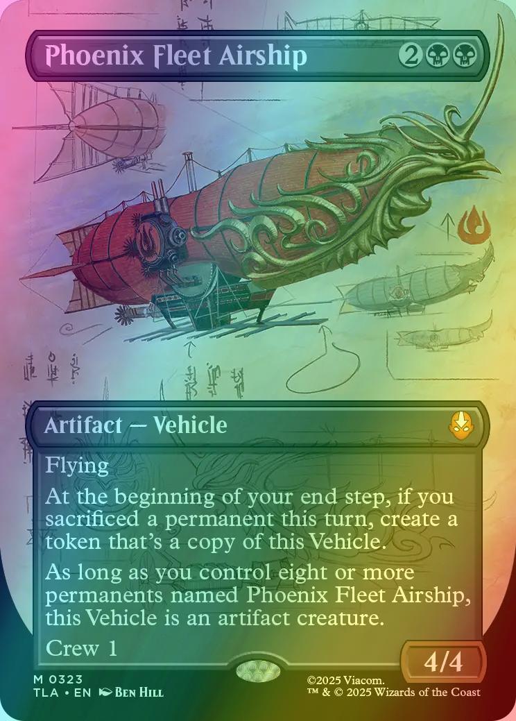 Phoenix Fleet Airship [323] [Borderless] [Field Notes] [Avatar: The Last Airbender] [Foil]