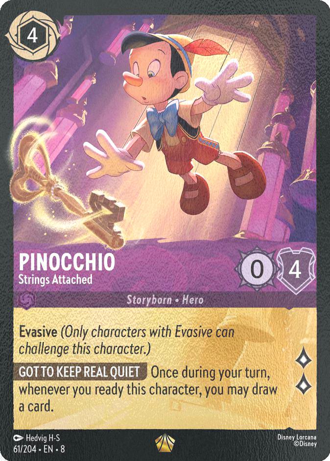 Pinocchio - Strings Attached - 61/204 [Reign of Jafar] [Cold Foil]