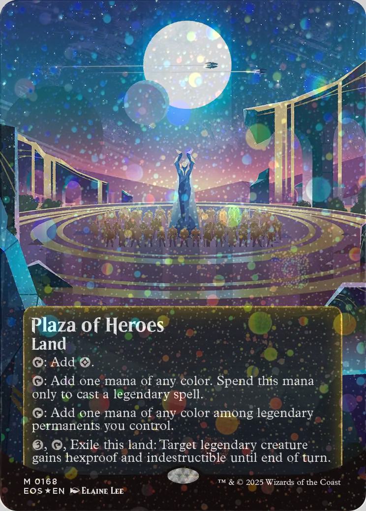 Plaza of Heroes [168] [Borderless] [Poster] [Edge of Eternities: Stellar Sights] [Galaxy Foil]