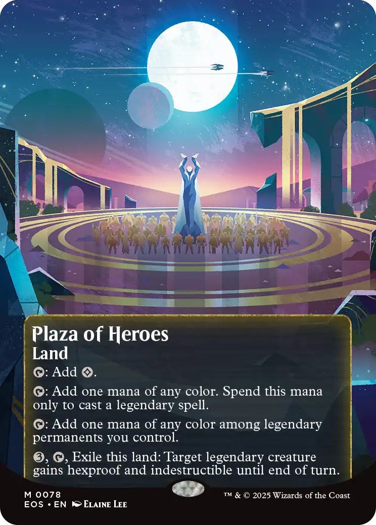 Plaza of Heroes [78] [Borderless] [Poster] [Edge of Eternities: Stellar Sights] [Non-Foil]