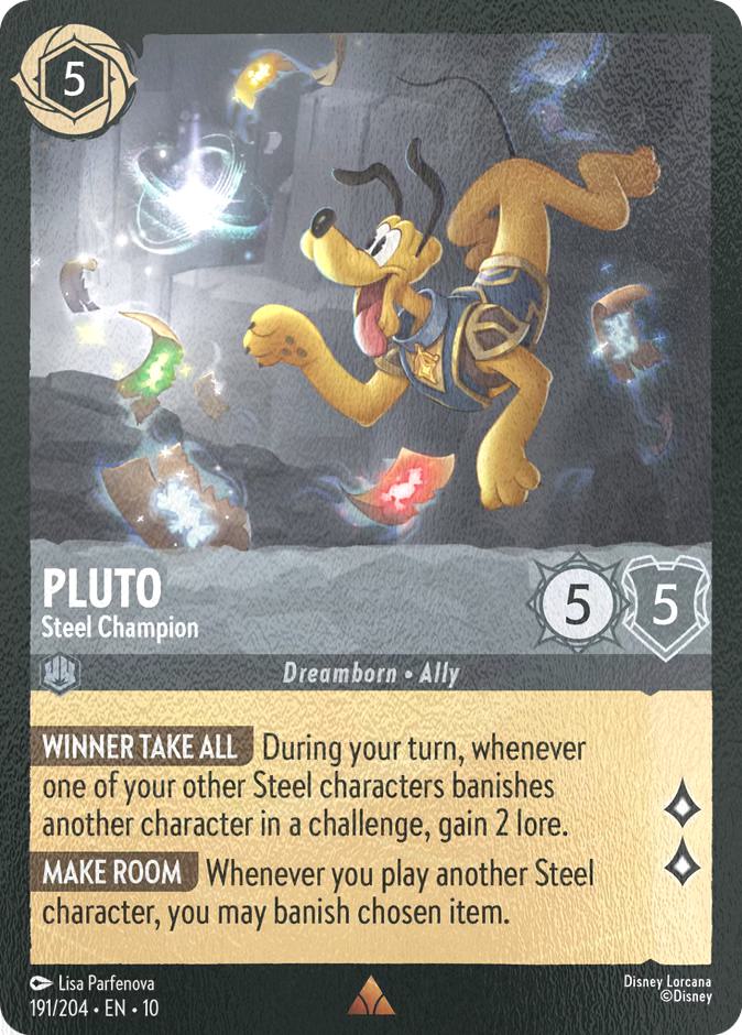 Pluto - Steel Champion - 191/204 [Whispers in the Well] [Cold Foil]
