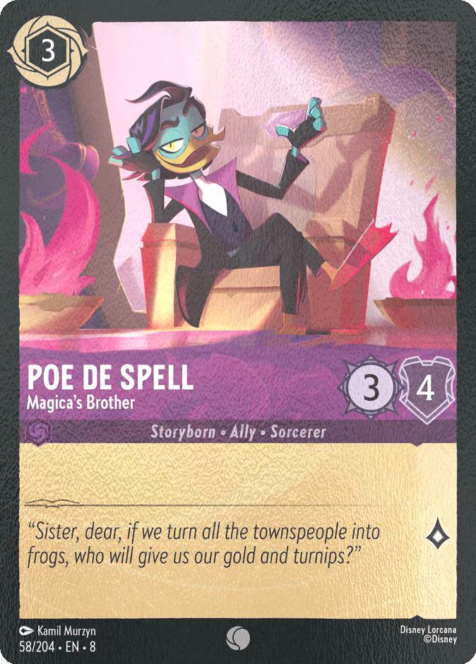 Poe De Spell - Magica's Brother - 58/204 [Reign of Jafar] [Cold Foil]
