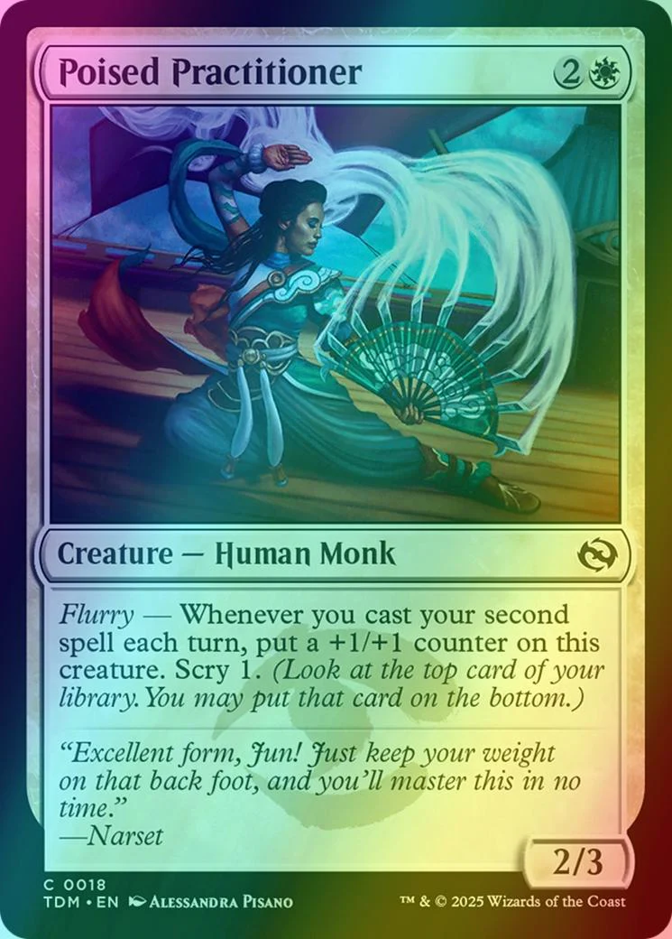 Poised Practitioner [18] [Tarkir: Dragonstorm] [Foil]
