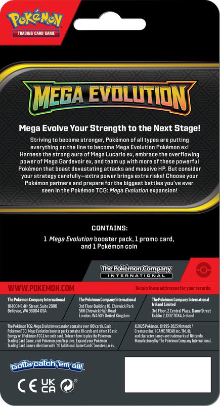 Pokémon TCG: Mega Evolution - Base Set - Blister Pack - Checklane Blister - Drifblim Promo Card - Image 2