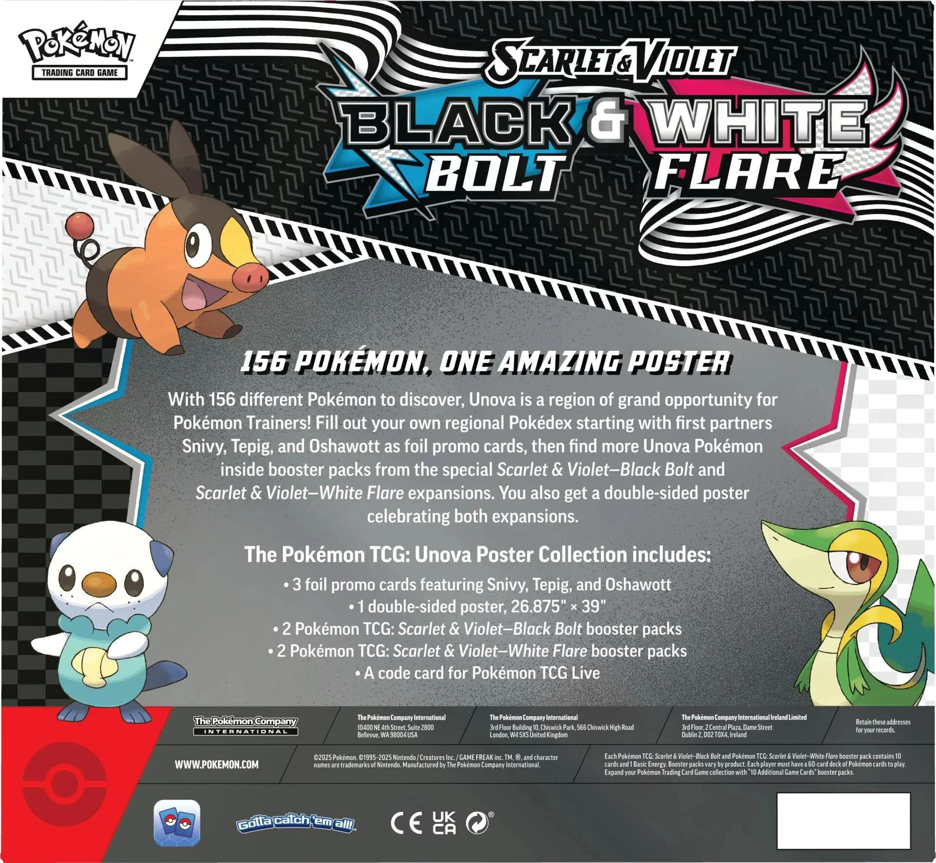 Pokémon TCG: Scarlet & Violet - Black Bolt & White Flare - Poster Collection - Image 2