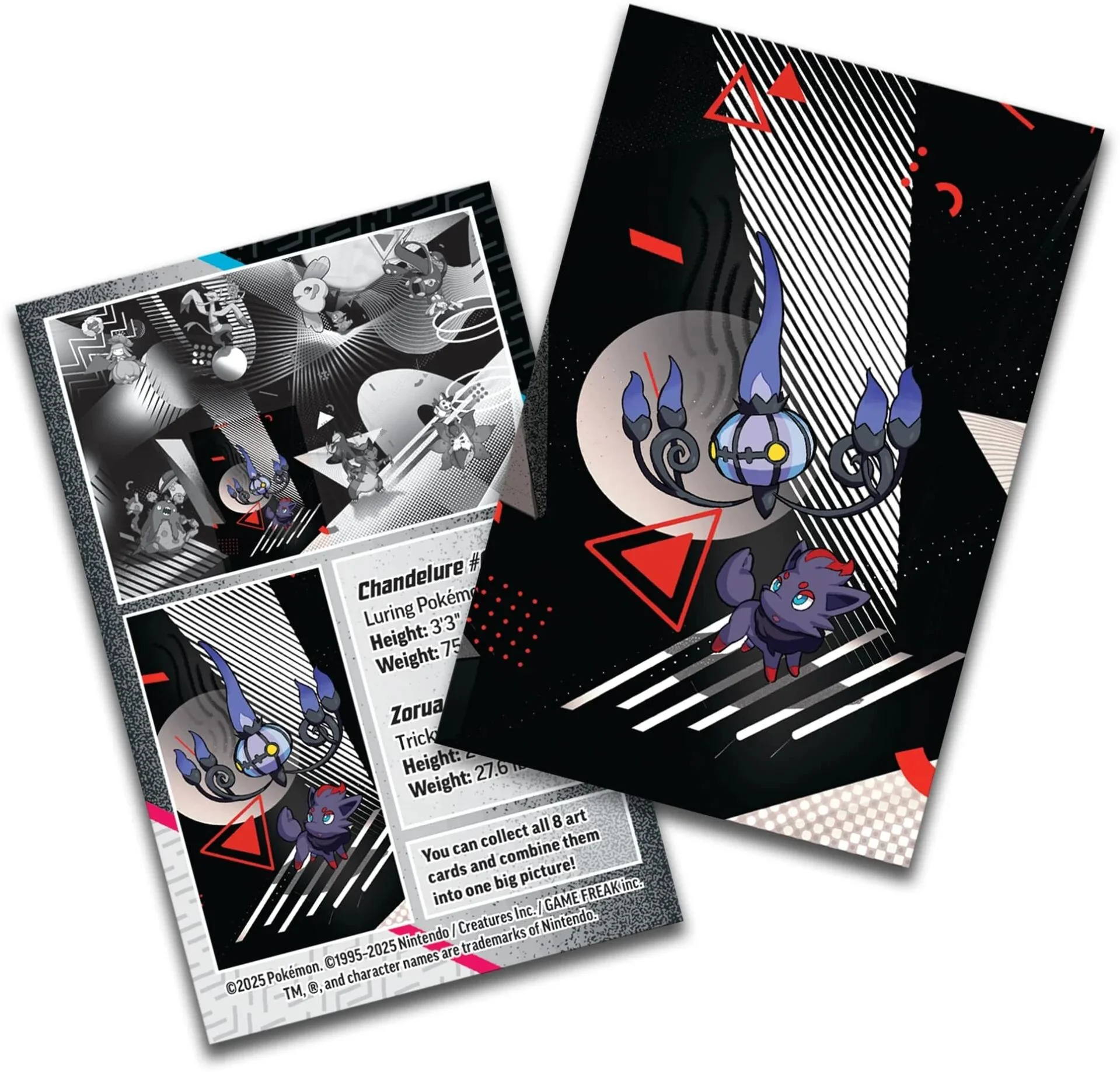 Pokémon TCG: Scarlet & Violet - Black Bolt & White Flare Unova - Mini Tin - Chandelure & Zorua - Image 2
