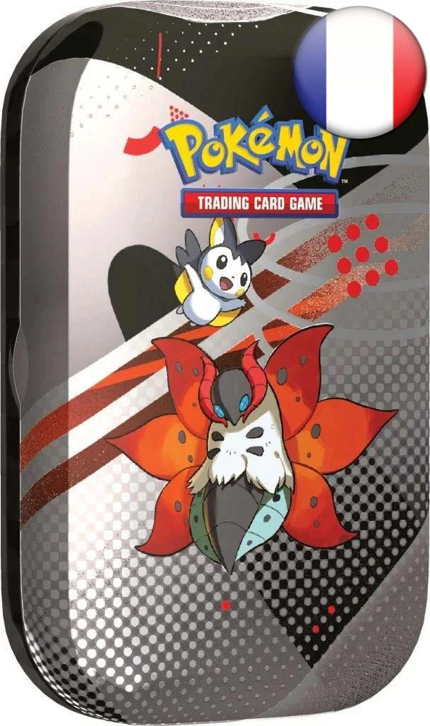 Pokémon TCG: Scarlet & Violet - Black Bolt & White Flare Unova - Mini Tin - Volcarona & Emolga - French
