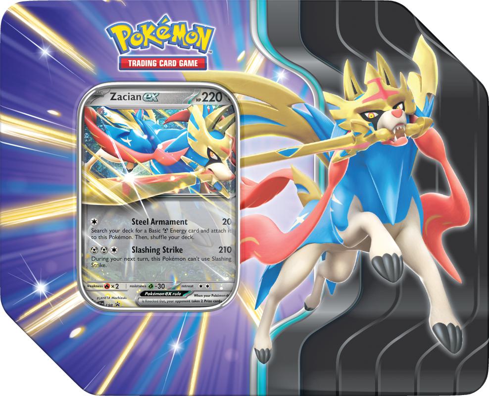 Pokémon TCG: Slashing Legends Tin - Zacian ex