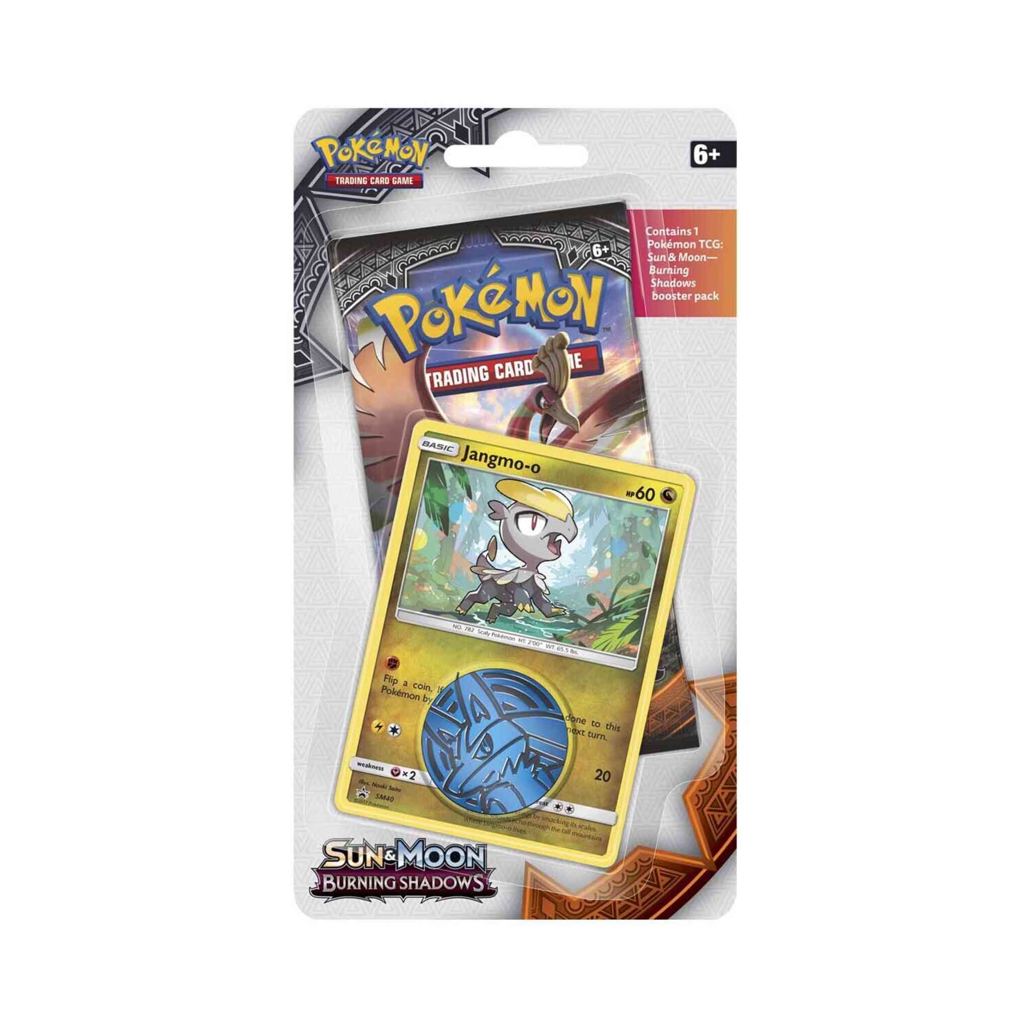 Pokémon TCG: Sun & Moon - Burning Shadows - Blister Pack - Single Booster - Jangmo-o Promo Card