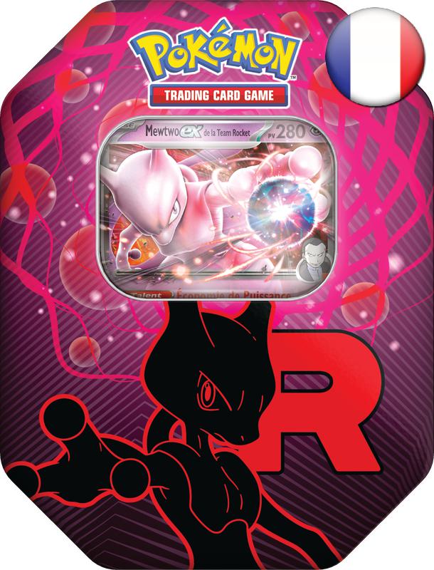 Pokémon TCG: Team Rocket Tin - Mewtwo ex - French