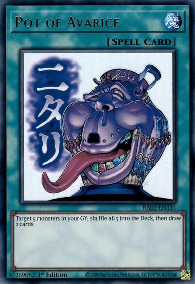 Pot of Avarice - Stamp - RA05-EN114 - Ultra Rare - 1st Edition