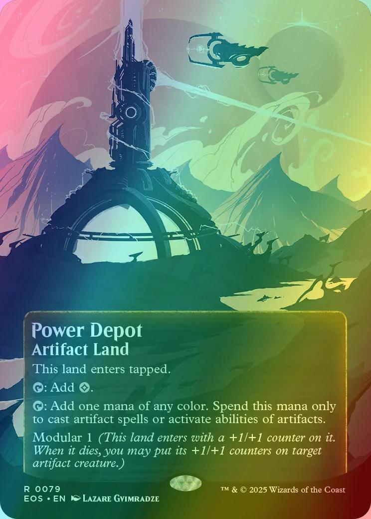 Power Depot [79] [Borderless] [Poster] [Edge of Eternities: Stellar Sights] [Foil]