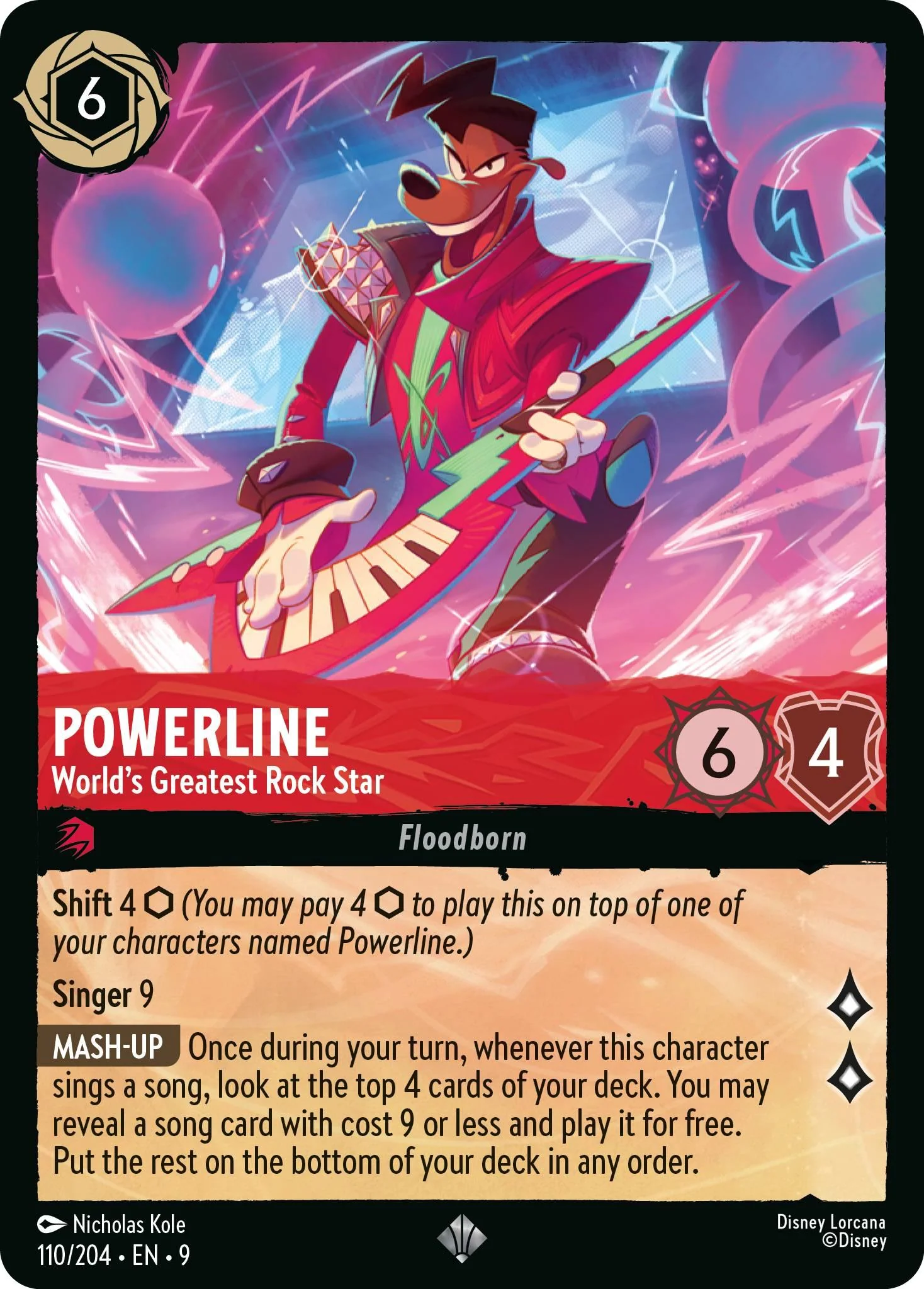 Powerline - World's Greatest Rock Star - 110/204 [Fabled] [Non-Foil]