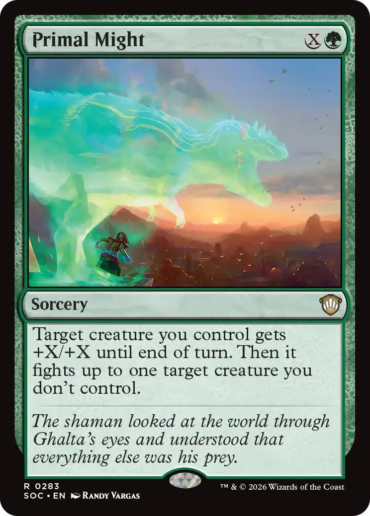 Primal Might [283] [Secrets of Strixhaven: Commander] [Non-Foil]