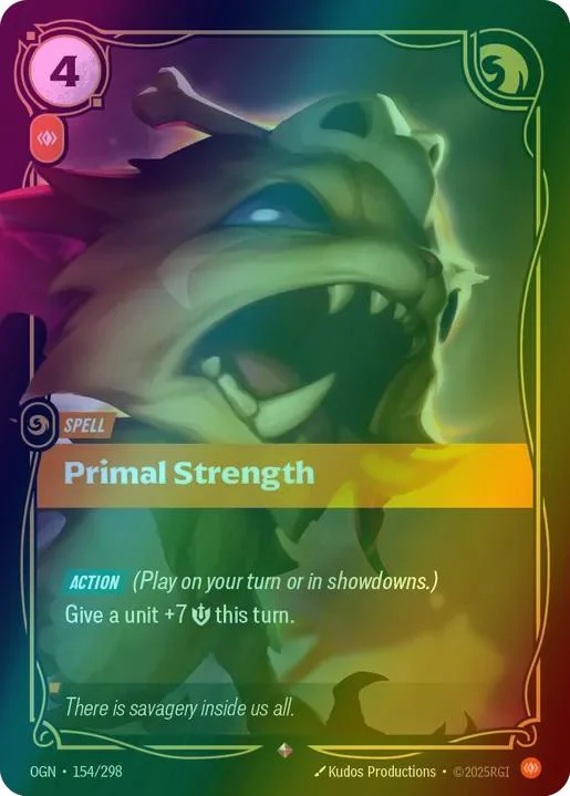 Primal Strength - 154/298 [Origins] [Foil]