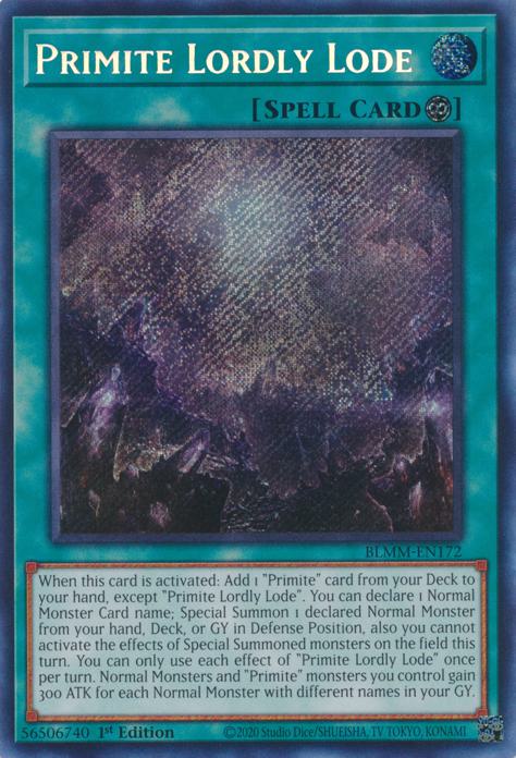 Primite Lordly Lode - BLMM-EN172 - Secret Rare - 1st Edition