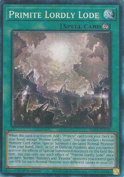 Primite Lordly Lode - RA05-EN072 - Collector's Rare - 1st Edition
