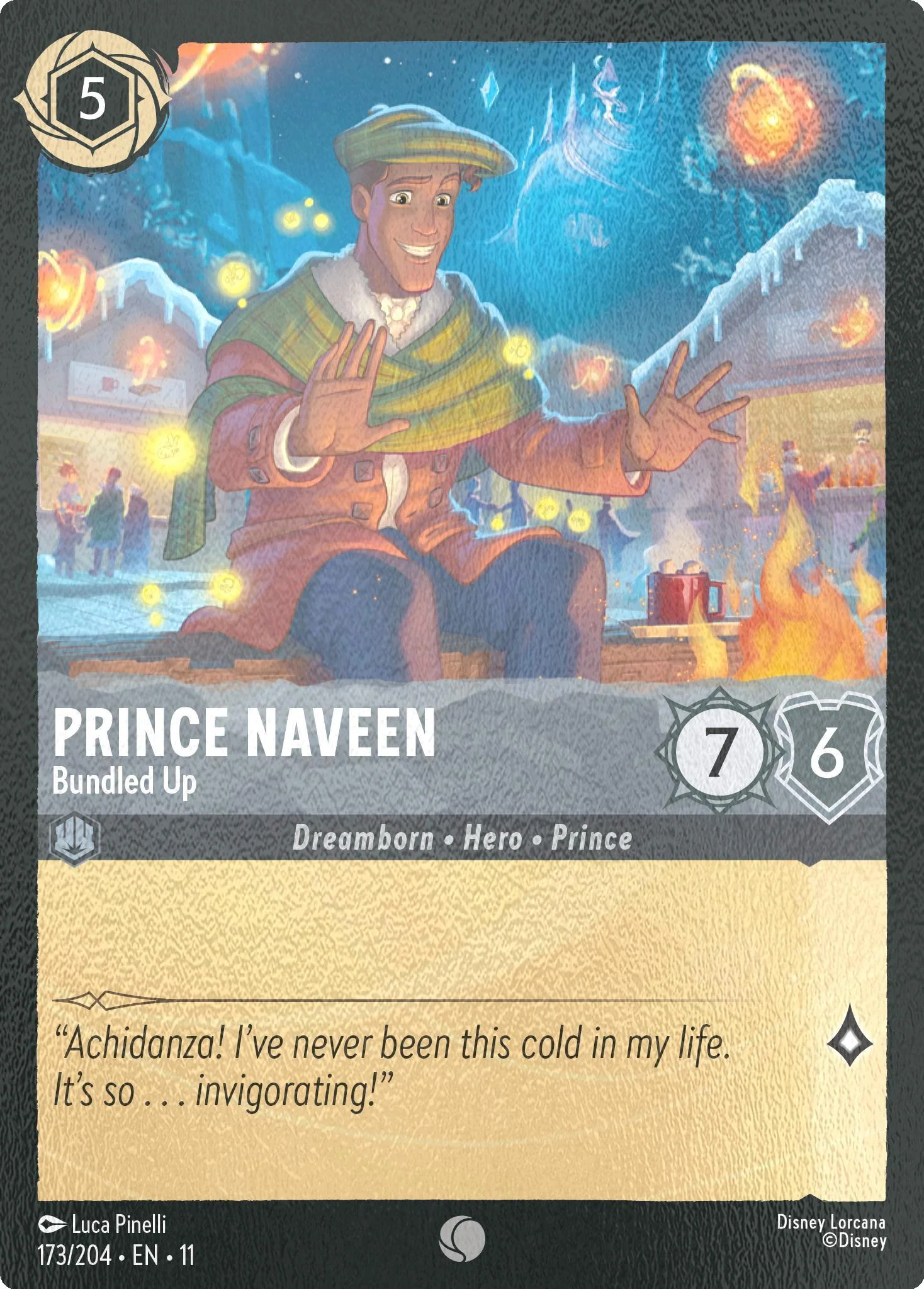 Prince Naveen - Bundled Up - 173/204 [Winterspell] [Cold Foil]