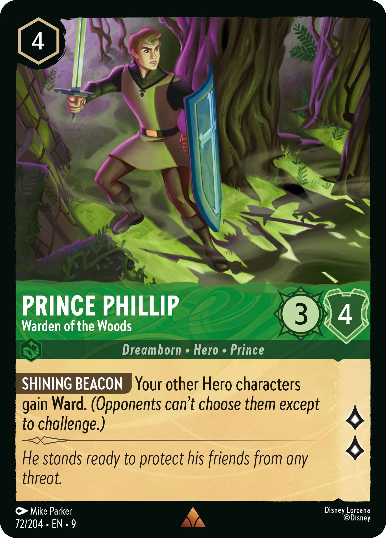 Prince Phillip - Warden of the Woods - 72/204 [Fabled] [Non-Foil]