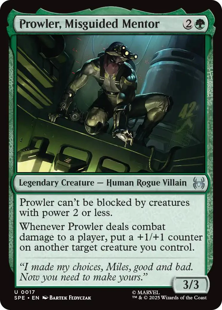 Prowler, Misguided Mentor [17] [Marvel's Spider-Man Eternal] [Non-Foil]