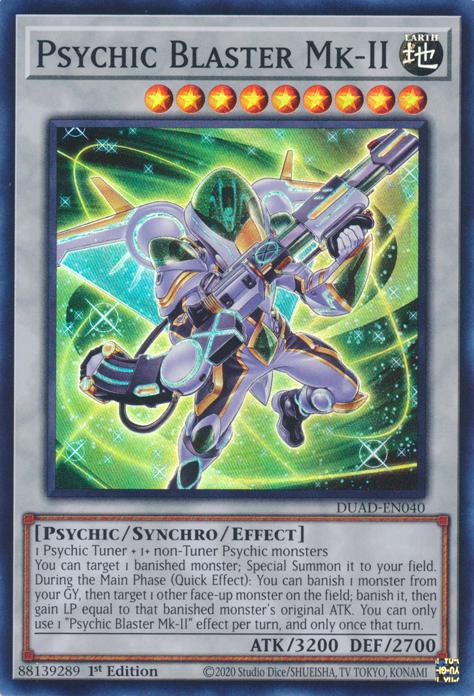 Psychic Blaster Mk-II - DUAD-EN040 - Super Rare - 1st Edition