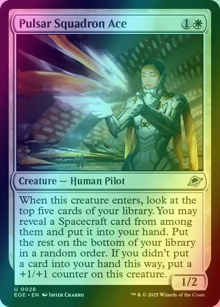 Pulsar Squadron Ace [28] [Edge of Eternities] [Foil]