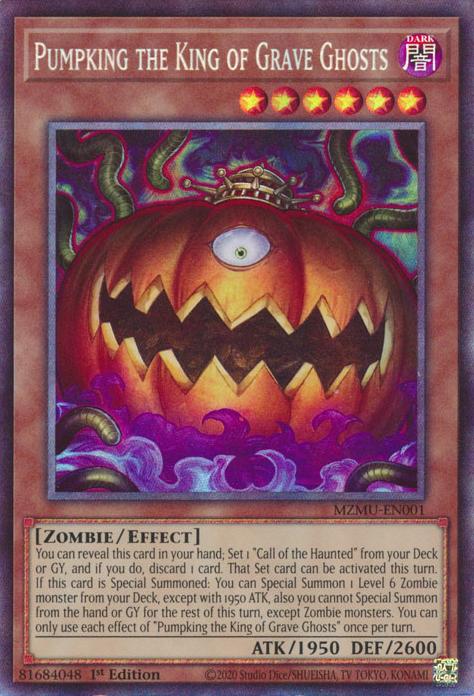 Pumpking the King of Grave Ghosts - MZMU-EN001 - Collector's Rare - 1st Edition