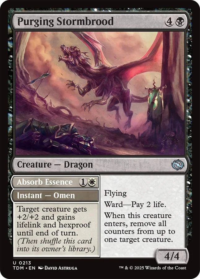 Purging Stormbrood // Absorb Essence [213] [Tarkir: Dragonstorm] [Non-Foil]