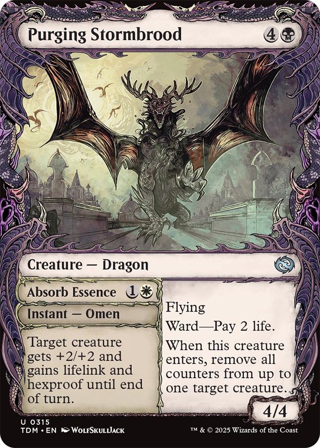 Purging Stormbrood // Absorb Essence [315] [Draconic Frame Showcase] [Tarkir: Dragonstorm] [Non-Foil]