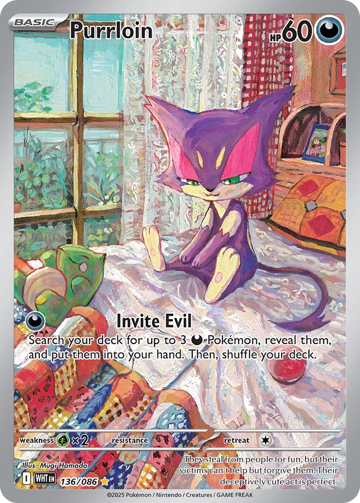 Purrloin - 136/086 - Illustration Rare [sv105w-136] [Ultra]