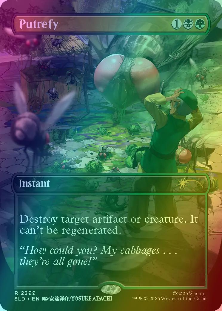 Putrefy [2299] [Borderless] [My cabbages!] [Secret Lair Drop] [Foil]