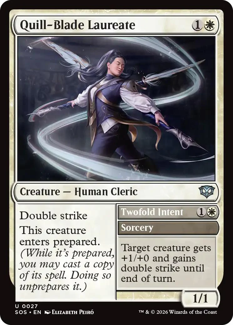 Quill-Blade Laureate // Twofold Intent [27] [Secrets of Strixhaven] [Non-Foil]