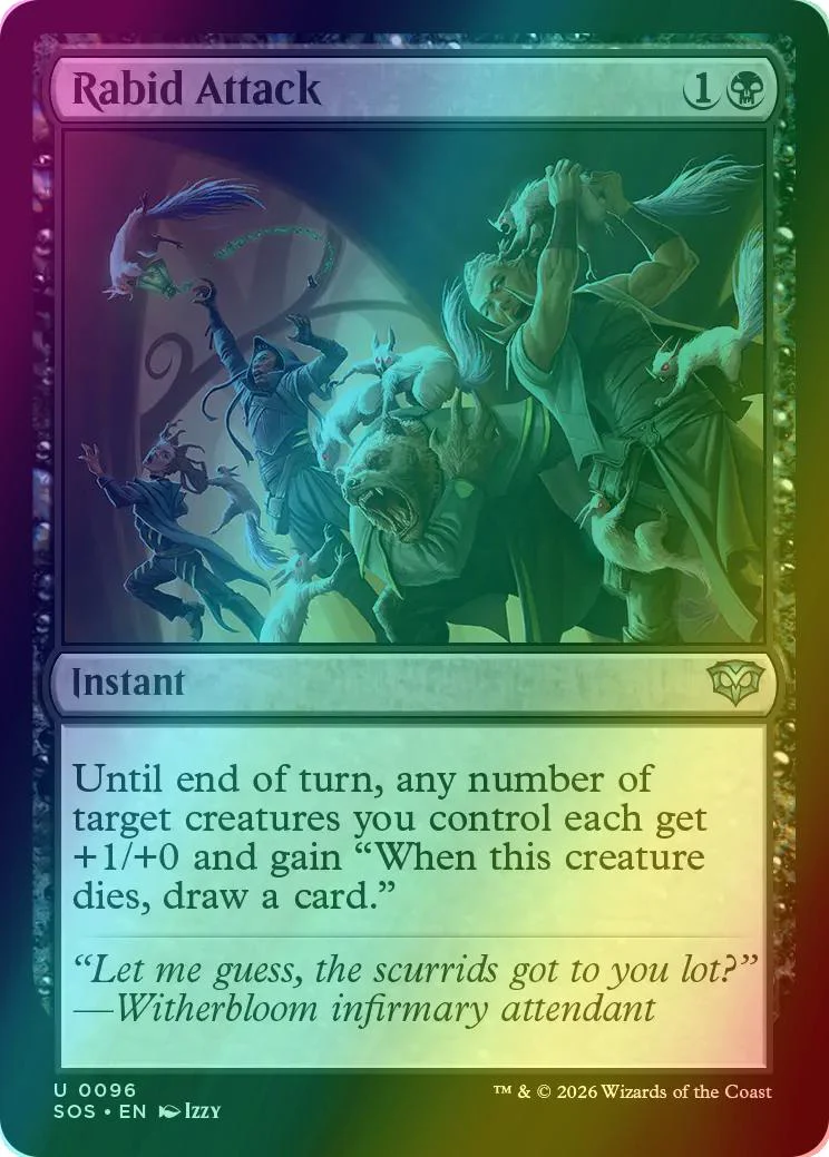 Rabid Attack [96] [Secrets of Strixhaven] [Foil]