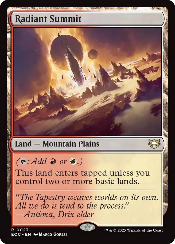 Radiant Summit [23] [Edge of Eternities: Commander] [Non-Foil]
