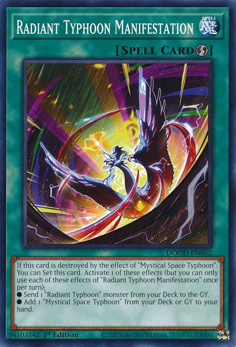 Radiant Typhoon Manifestation - DOOD-EN062 - Common - 1st Edition