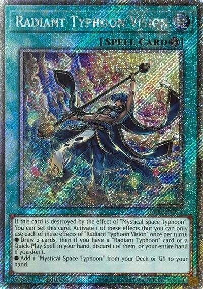 Radiant Typhoon Vision - RA05-EN075 - Platinum Secret Rare - 1st Edition