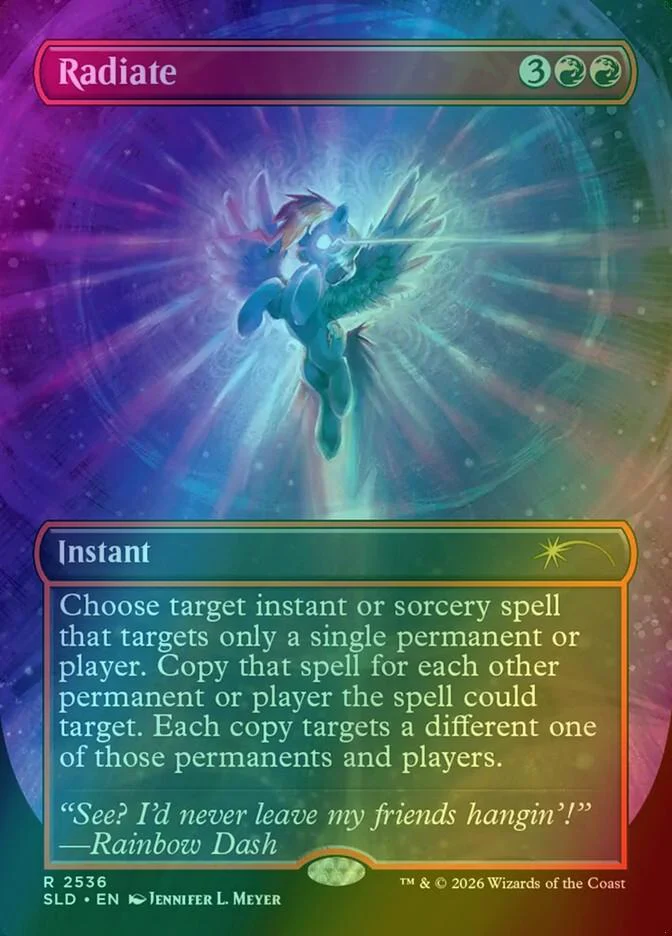 Radiate [2536] [Borderless] [Friendship is Magic] [Secret Lair Drop] [Foil]