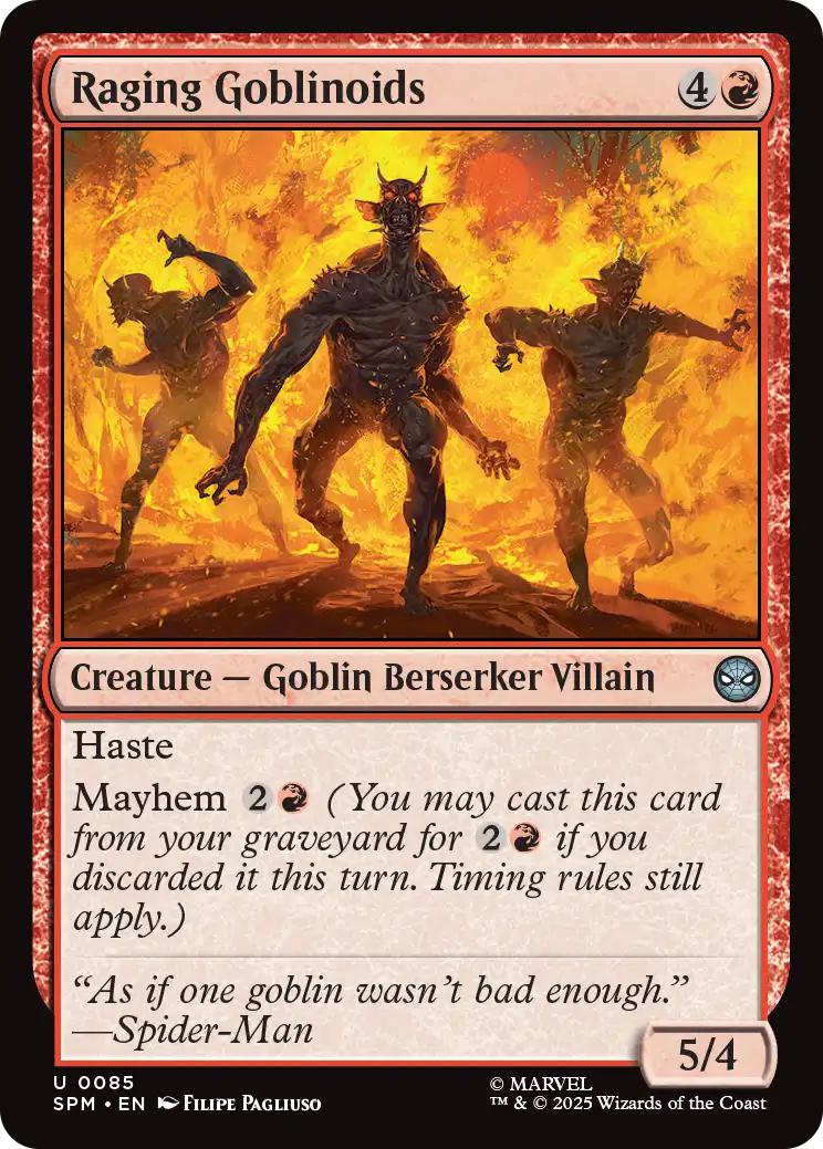 Raging Goblinoids [85] [Marvel's Spider-Man] [Non-Foil]